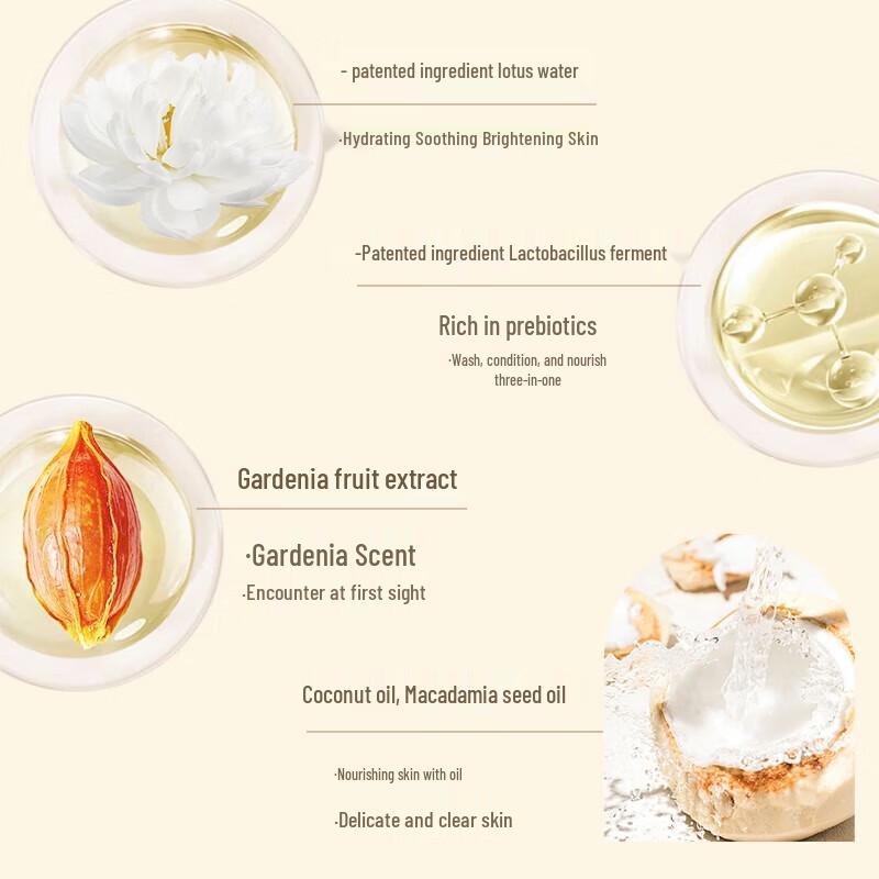 MISS LILLY Gardenia Scented Petal Shower Gel