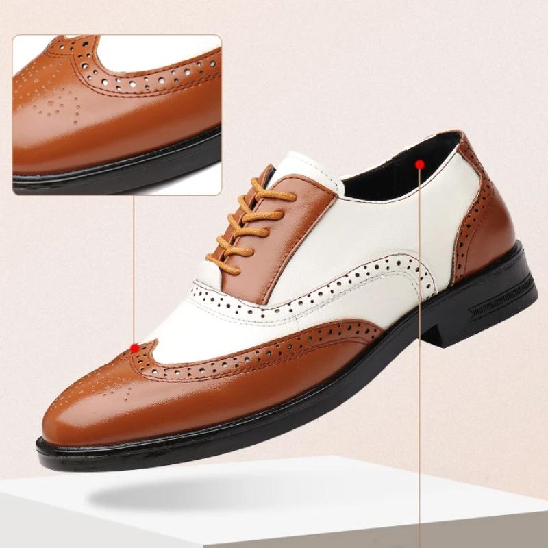 Herren Brogues Luxus Hochwertige Herrenschuhe Markendesigner Oxford Schuh Mode Spitze Zehenpartie Herren Party Hochzeitsschuhe