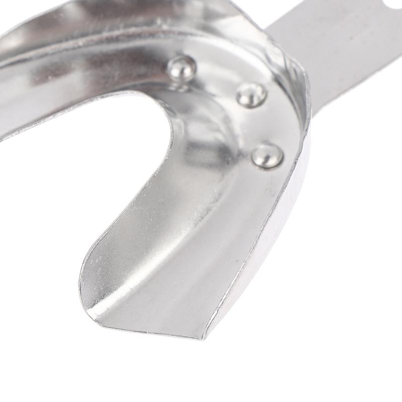2Pcs Upper And Lower Autoclavable Teeth Tray Teeth Holder Aluminum Alloy Dental Impression Trays Lab Equipment Dentist Tool