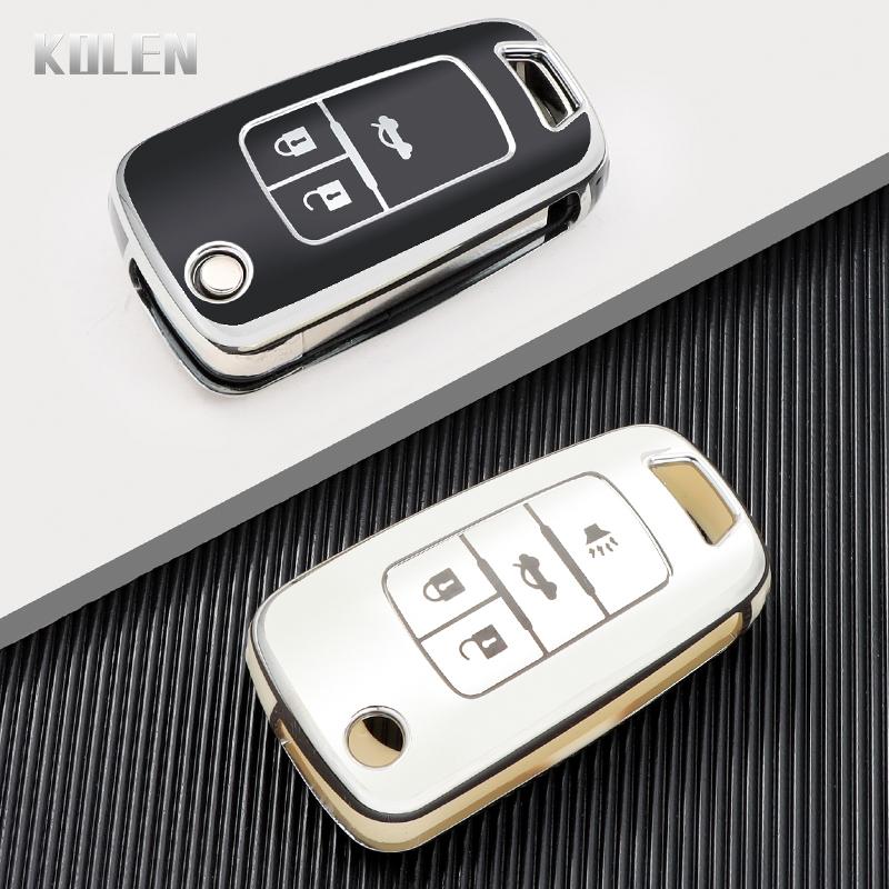 Tpu Car Key Case Cover Shell Fob For Chevrolet Cruze Impala Camaro Garna Equinox Volt Yakista Aveo Impala Gmc Terrain Keychain