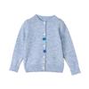 DEESHA Girls' Marine-Inspired Polka Dot Knitted Cardigan