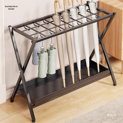 Hotel Lobby Umbrella Stand Rack for Storage and Drainage
