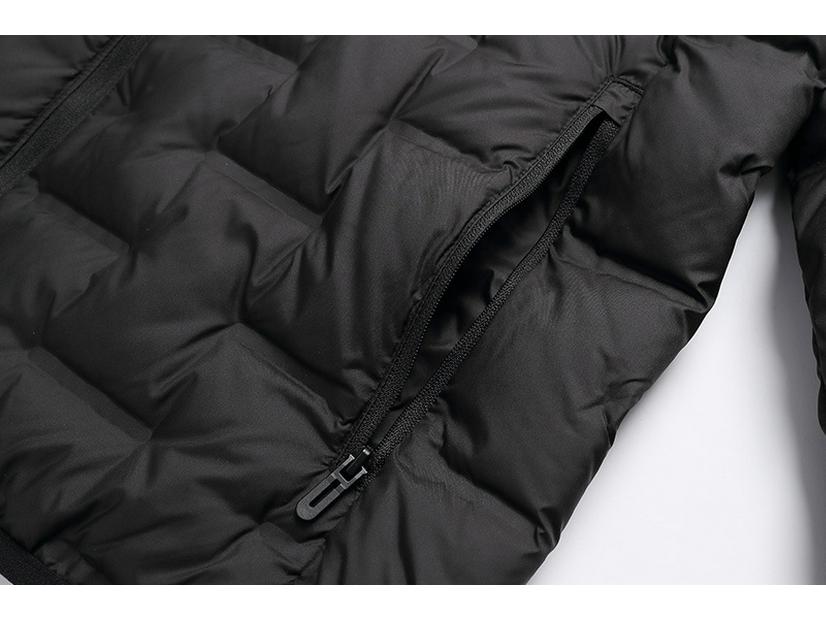 2025 Men's Autumn/Winter Lightweight 90% White Duck Down Jacket - Fashionable Short Stand Collar Style