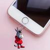 1pc 2D Cute Donkey Mobile Phone Dustproof Plug for Smartphones, Beautiful Mobile Phone Accessories, Mobile Phone Decorations