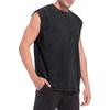 Urban Men's Distressed Washed Streetwear Sleeveless Vest