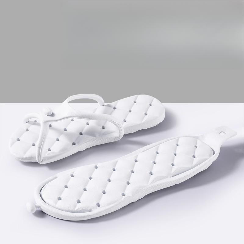 Fashion Men's Platform Flip Flops Bathroom Home Sandals Women Hotel Slippers Outdoor Travel Folding Slippers Non-slip Slides