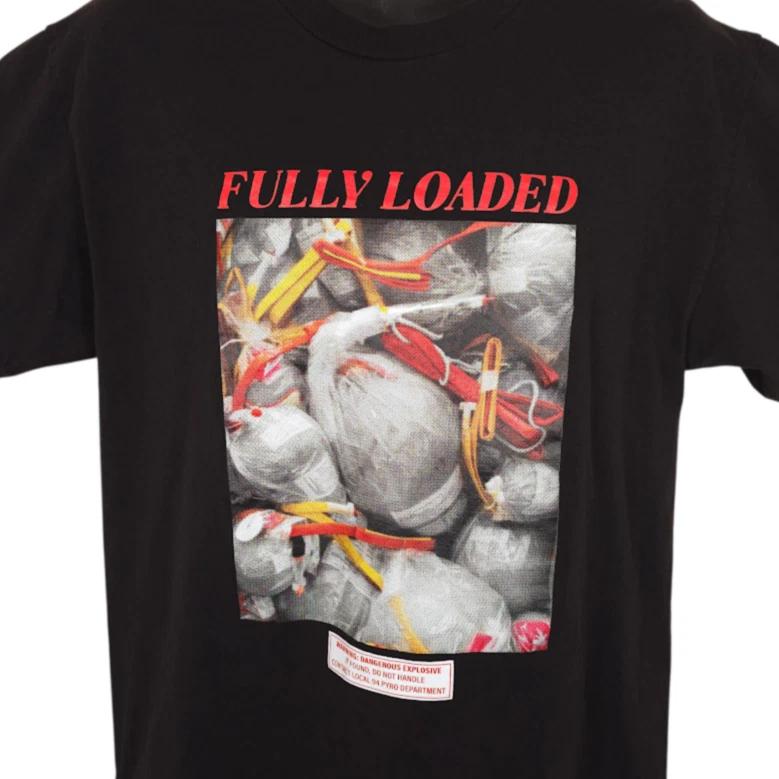 

Explosives T Shirt Mens Size Large Black Fully Loaded Pyrotechnics S