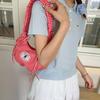 Pleated Bow Shoulder Bag Ruffles Underarm Bag All Match Plaid Armpit Bag  Handbags