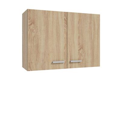 Wall-Mounted Kitchen Cabinet Opening Doors 80 Cm Sonoma Oak Color