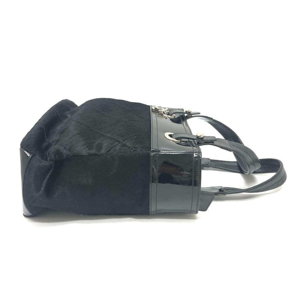 CHANEL A34208 CC CC Mark Paris Biarritz PM Tote Bag Black/SilverHardware