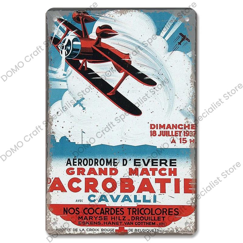 Vintage Airplane Plaques Metal Plate Top Gun Air Force Jet Aces Fighter Retro Metal Tin Signs Club Man Cave Home Wall Decor