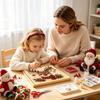 Christmas Pearl Painting DIY Kit Santa Claus With Printed Border Handmade Diamond Painting Decorative  Wall Hanging Decoration