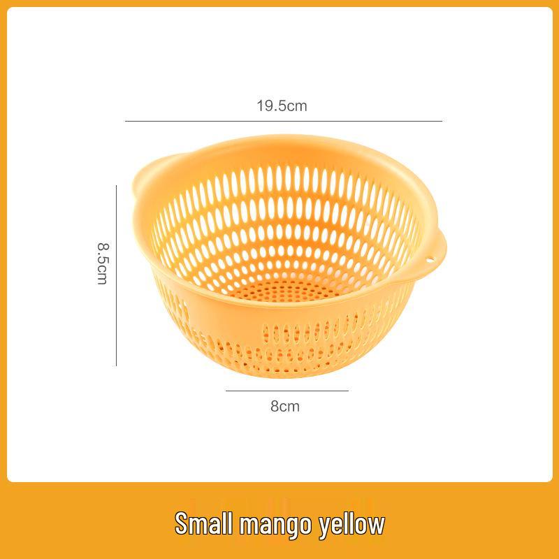 Three-Piece Kitchen Set: Vegetable Washing Basket, Drain Basket, and Fruit Plate