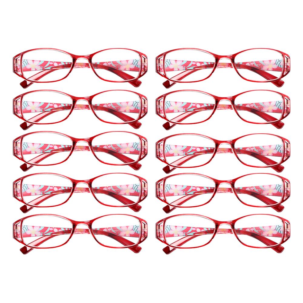 2pcs Women's Blue Light Blocking Reading Glasses +1.0 To +3.0 – Vintage HD PC Lens Stylish Elderly Readers