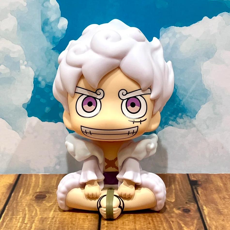 10cm ONE PIECE Anime Figure Look Up Gear 5 Monkey D. Luffy Action Figure Q Version Luffy Figurine PVC Collections Model Doll Toy