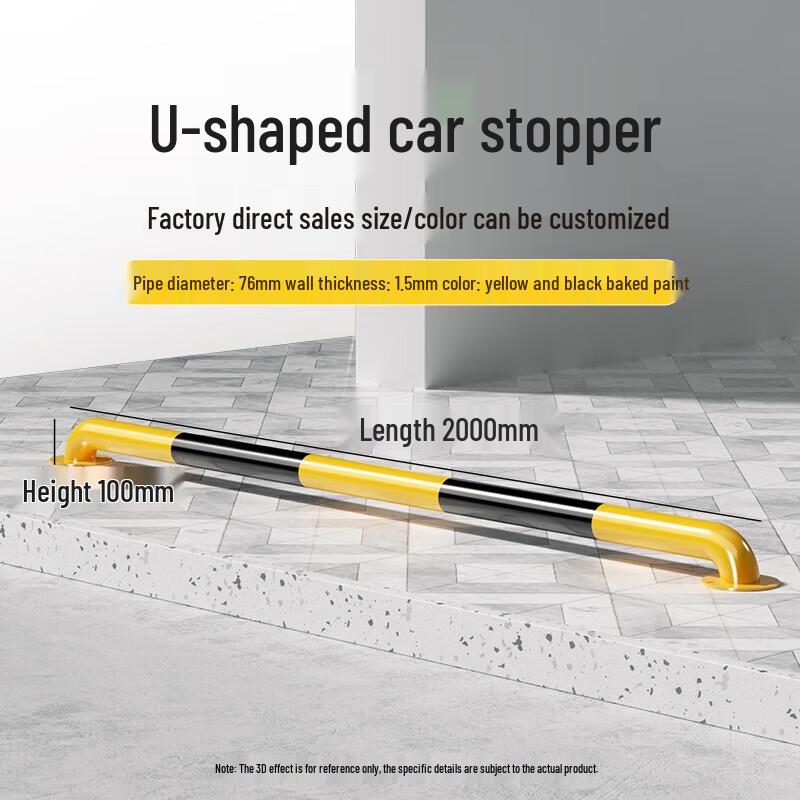 U-shaped Steel Pipe Parking Barrier