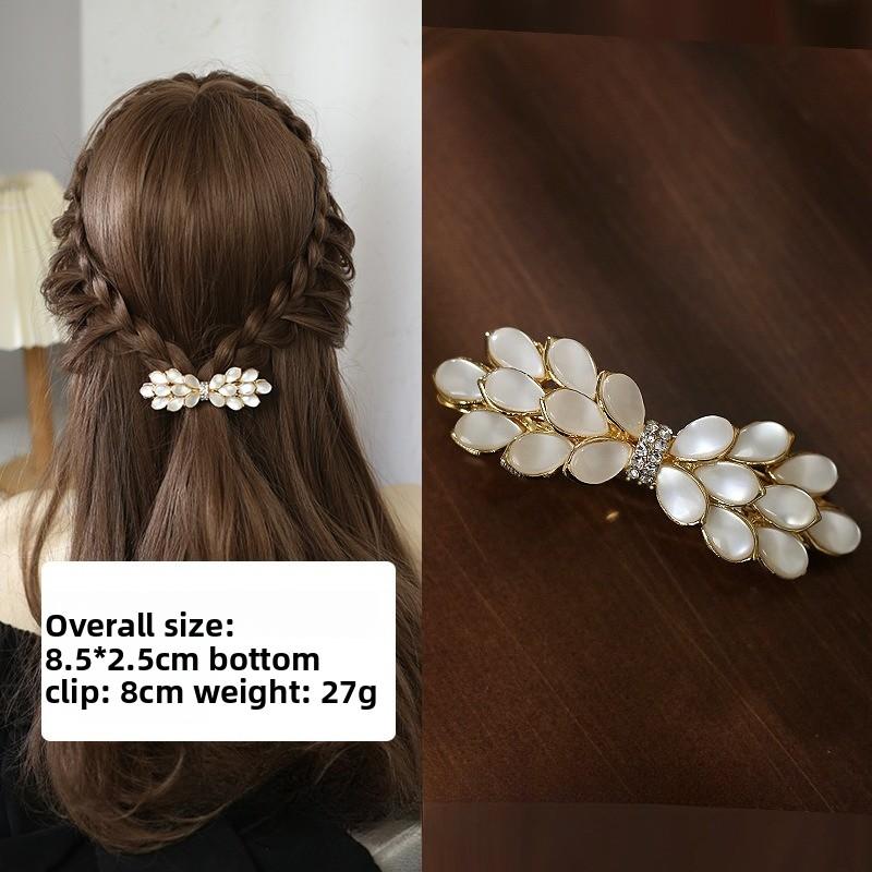 

1 European style elegant flower studded diamond hairpin set suitable all seasons for dinner/wedding styling hairbows for girls