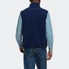 Adidas Striped Casual Logo Print Stand Collar Vest Men Outerwear Night-Indigo HK7391