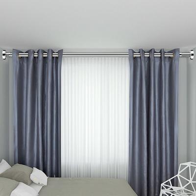 Durable Stainless Steel Clothes Drying Rack Hollow Adjustable Telescopic Pole 35-80cm No-Drill Curtain Rod for Balcony Bathroom