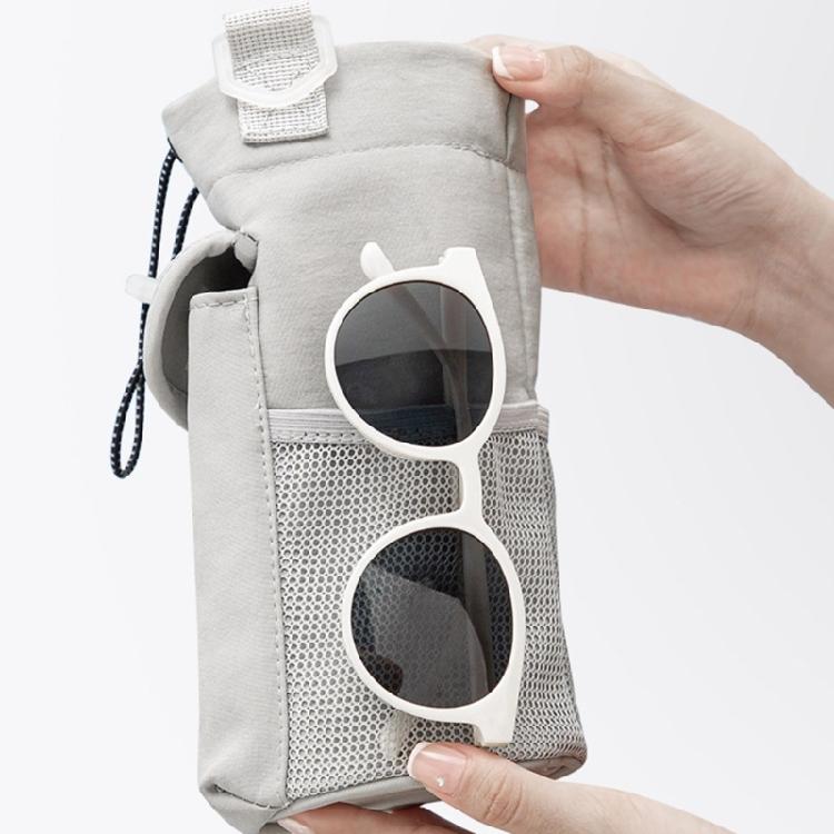 Water Bottle Transport Bag with Comfortable Crossbody Strap Protective Beverage Kettle Sleeve Outdoor Drinkware Holder
