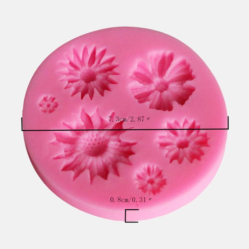 3D Flower Silicone Molds Fondant Craft Cake Candy Chocolate Sugarcraft Ice Pastry Baking Tool Mould Baking Accessories and Tools