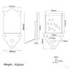 Mandolin Triangle Tailpiece Screw 6 Strings Box Guitar