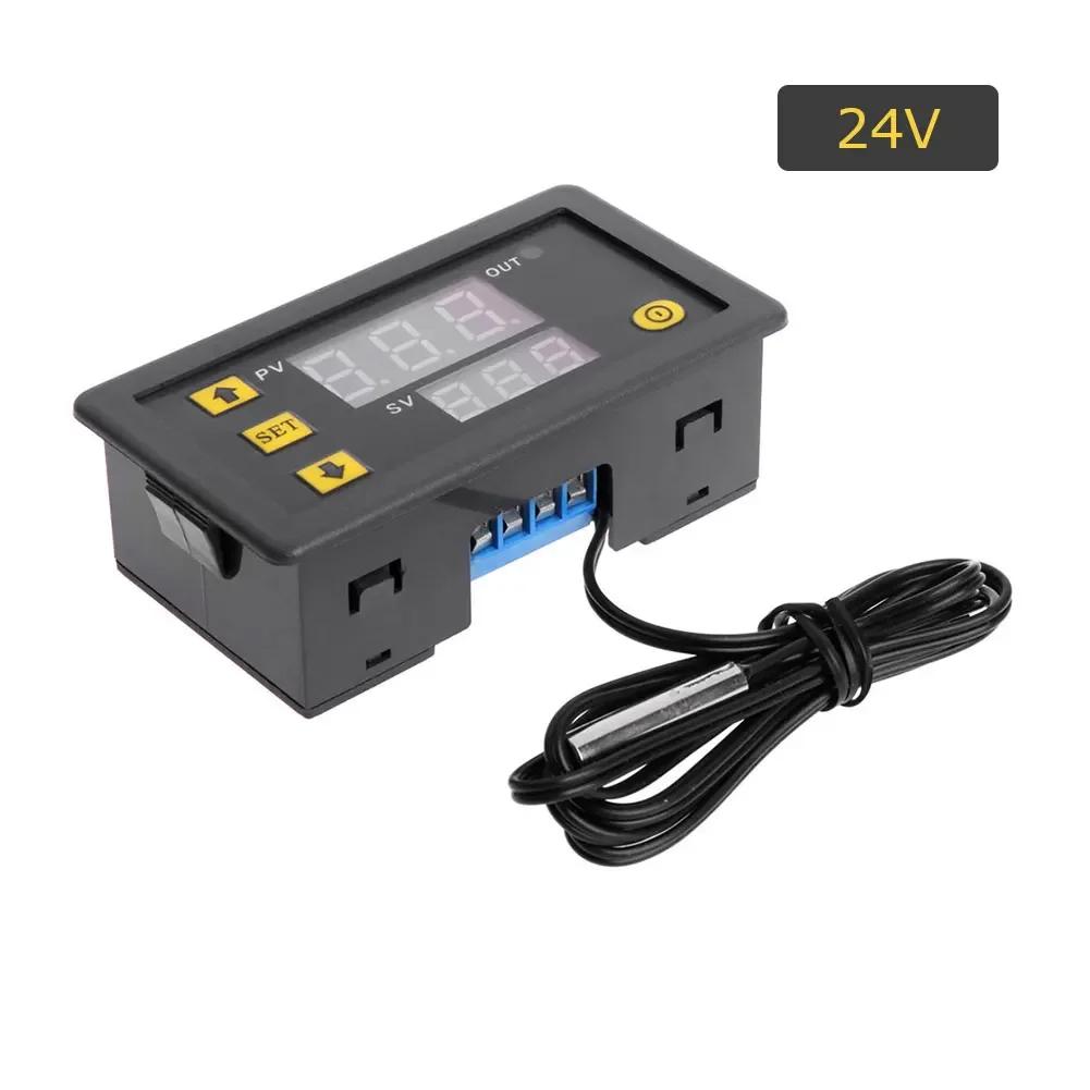 W3230 12V 24V AC110-220V Probe Line 20A Digital Temperature Control LED Display Thermostat with Heat/Cooling Control Instruments