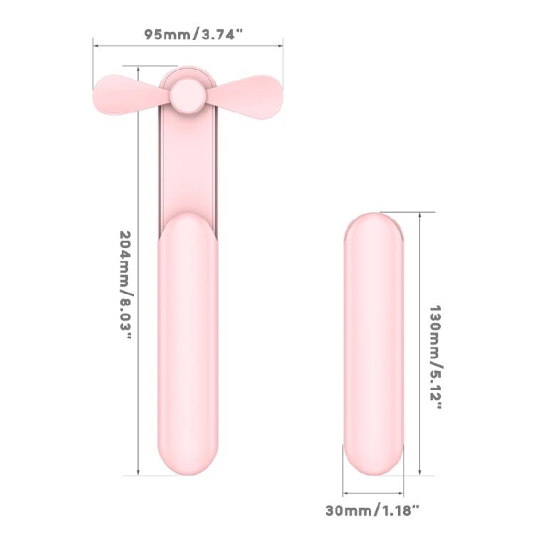 Hand Fan Rechargeable Battery Operated Mini Desk Cooling Fan 3-Modes Cooling Fan