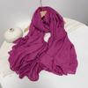 Cotton And Linen Solid Color Thickened Scarf Oversized Soft Women'S Shawl Warm Korean Version Of Fashion Silk Scarf