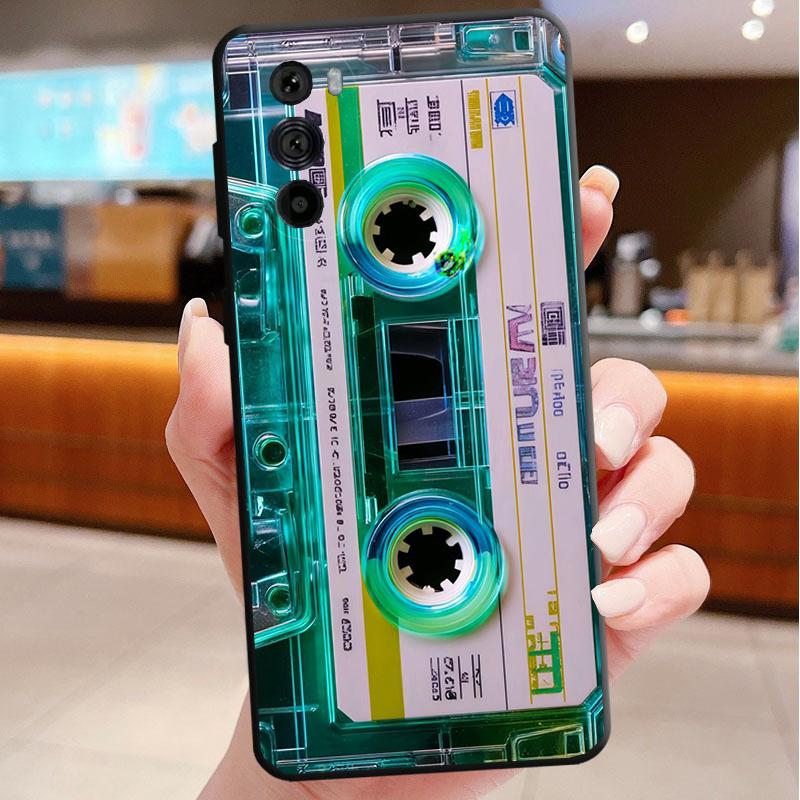 Retro Cassette Tape Phone Case For Motorola Edge 60 50 40 Pro 60 50 40 30 Ultra Neo Fusion Moto G Play G Stylus G Carcasas