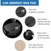 Center Console Cover Universal Armrest Cover with 2 Storage Bags Leather Car Middle Console Cover Arm Rest Cover for Car Interior Accessories