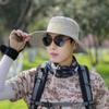 Trendy Summer Sun Hat for Men: Outdoor Fishing, Hiking, Casual Style, UV Protection.