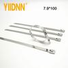 10 PC Heavy Duty 7.9mm Stainless Steel Cable Tie Exhaust Strap Wrap Coated Locking Zip Cable Ties