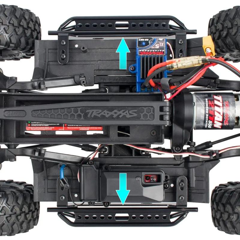 1Pair Metal Side Pedal TRX-4 Side Guard Plate Foot Pedal for 1/10 RC Crawler Car TRX4 Defender Bronco Upgrade Parts