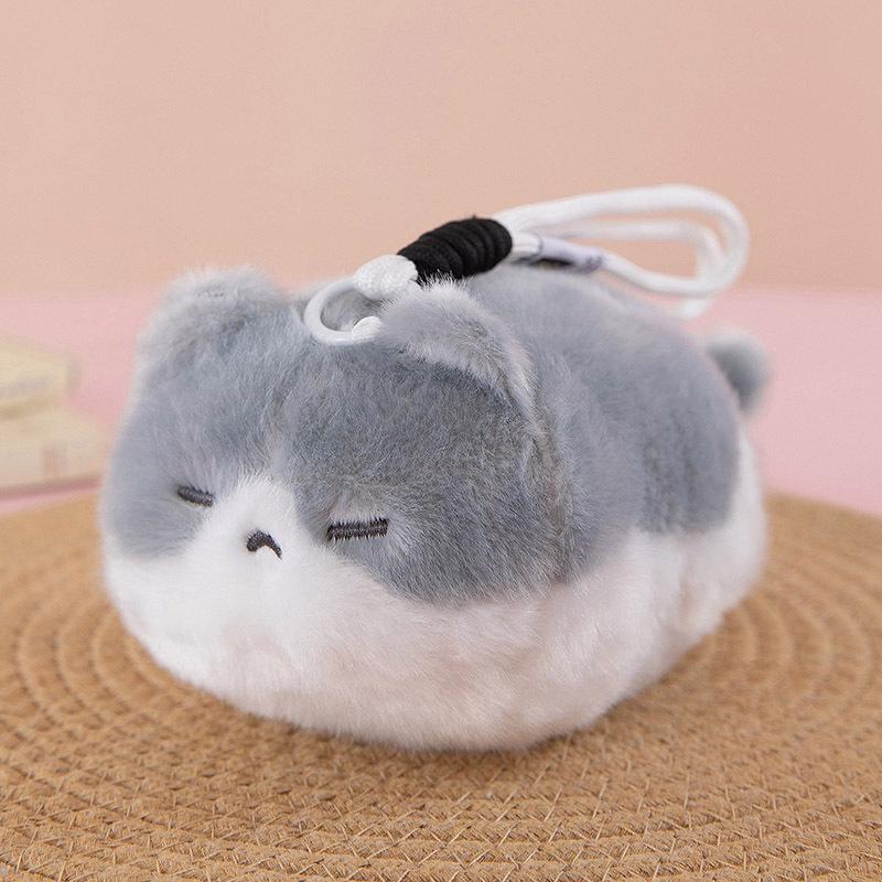 Adorable Cat Plush Keychain: Cute Cartoon Doll Pendant & Backpack Ornament - Perfect Gift for All