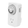 Mechanical Timer Socket 24 Hour 48 Switch Options Plug in Mechanical Timer with Child Lock for Indoor US Plug
