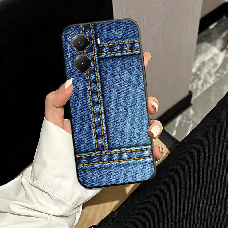 

Мягкий чехол для телефона с ретро-джинсовым узором для Xiaomi Poco X5 X6 X7 X8 Pro Max X3 F7 F8 Ultra M8 M7 M6 M5 Redmi 15 15C 14C 13C 12C X4 F Xiaomi Poco X3 Pro