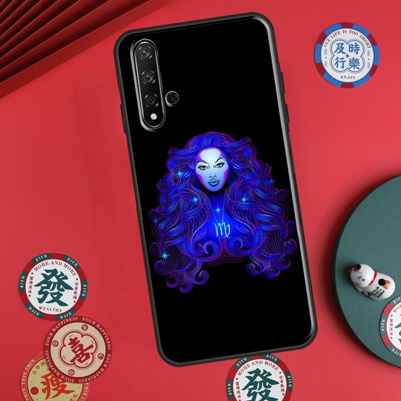 Neon Zodiac Signs For Huawei P60 Pro P30 P40 Lite Nova 7i 8i 11i 12i 12s 10 9 SE Y90 Y60 Y70 Y72 Y61 Y91 Case