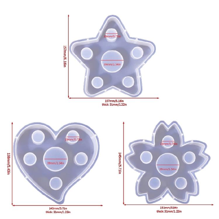 Silicone Mould Porous Candle Holder Mold Candle Stand Mould Jewelry Making Tool