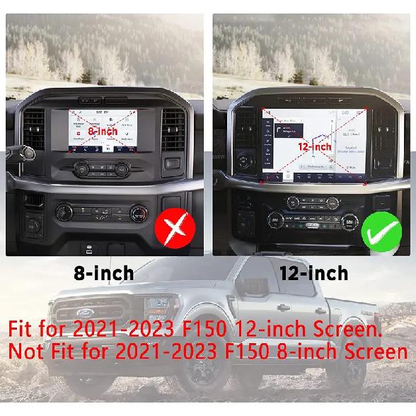 Screen Protector for - Ford F-150 12Inch Navigation Display Tempered Glass F150 SYNC4 Touchscreen Protector Accessories