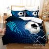 Sports Department Basketball Football Quilt Cover Bedding Sheet 3D Three-Piece Set
