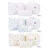3Pcs Quilted Makeup Bag Cosmetic Organizer Bag Large Capacity Aesthetic Cosmetic Bag Cosmetic Clutch Bag Outdoor Travel Bag