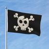 1pc Skull And Crossbones Durable Polyester Banner - 91.44X152.4Cm, Outdoor Decorative Banner, Suitable for Home And Yard, Random Grommet Color, Nautic