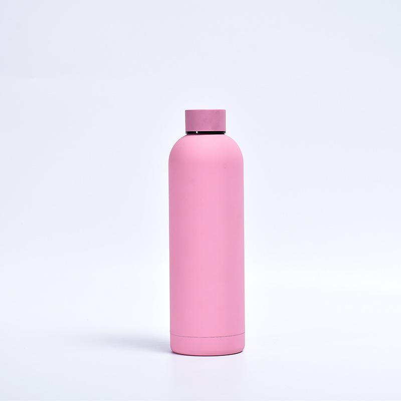 304 Stainless Steel Thermos Double Vacuum Outdoor Cycling Cup Spray-painted Small Mouth Handy Cup