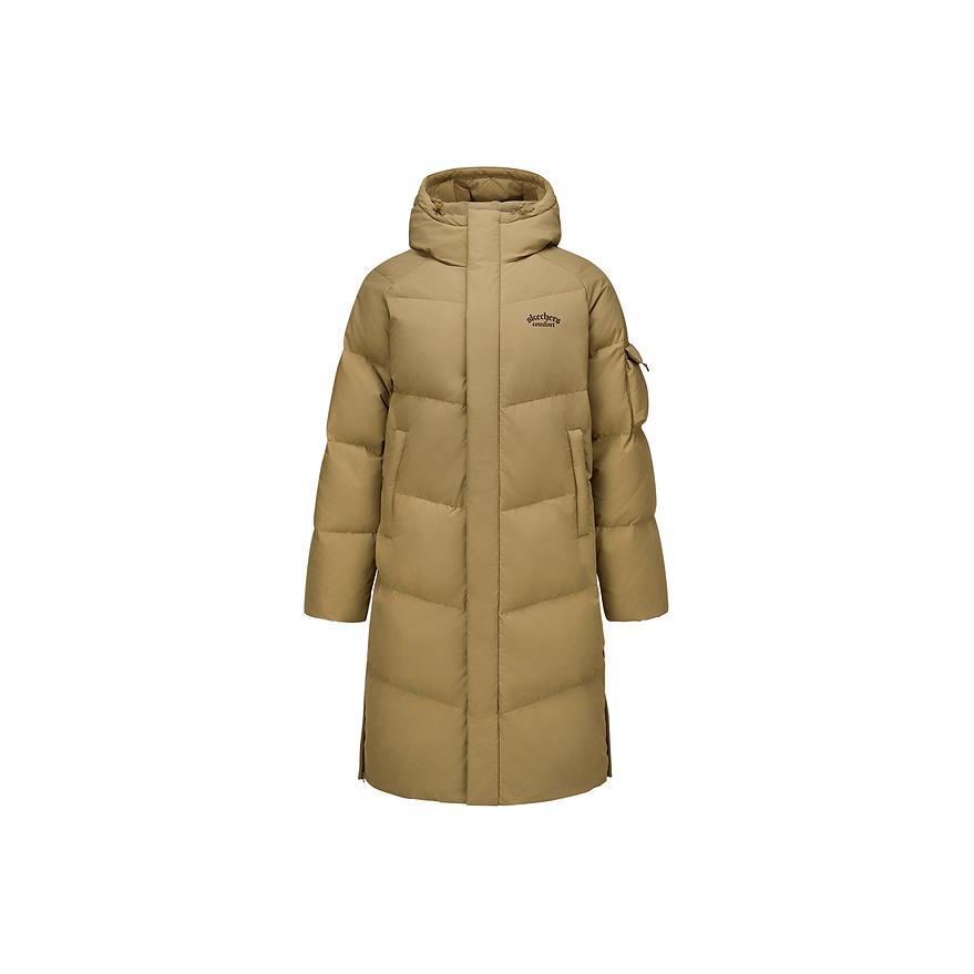 Skechers Street Fashion Series Comfortable Warm Windproof Long Hooded Duck Down Jacket Unisex Outerwear L425U018-03EN L
