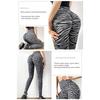 Leggings Femininos Amassados Moda Yoga Alta Elasticidade Fitness Leggings Femininos