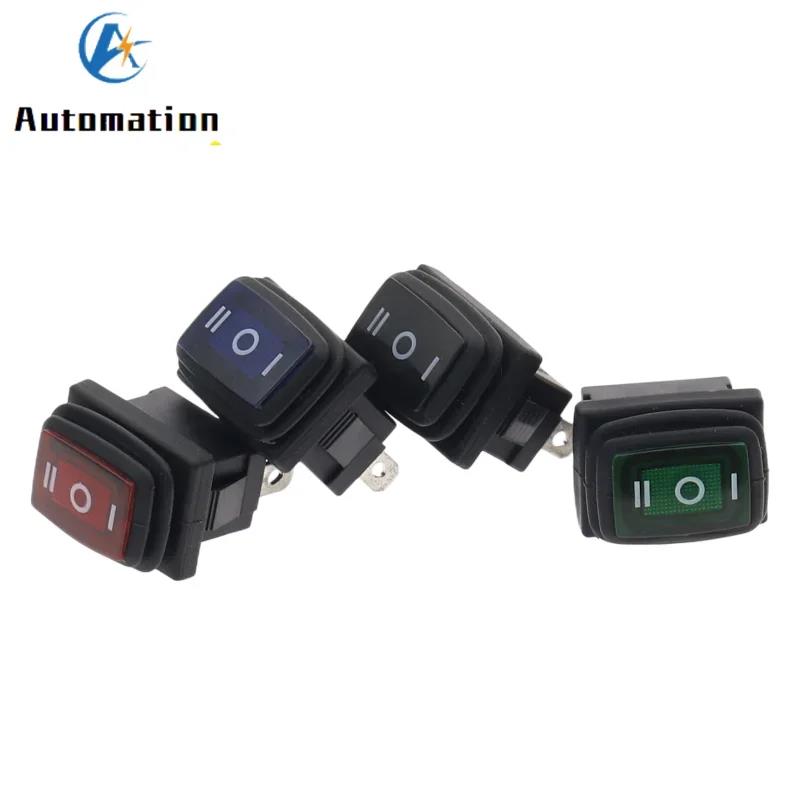 1PCS KCD1 waterproof mini toggle switchs no light latching 3gear 3pin ON-OFF-ON button rocker switch AC 250V/6A 125V/10A