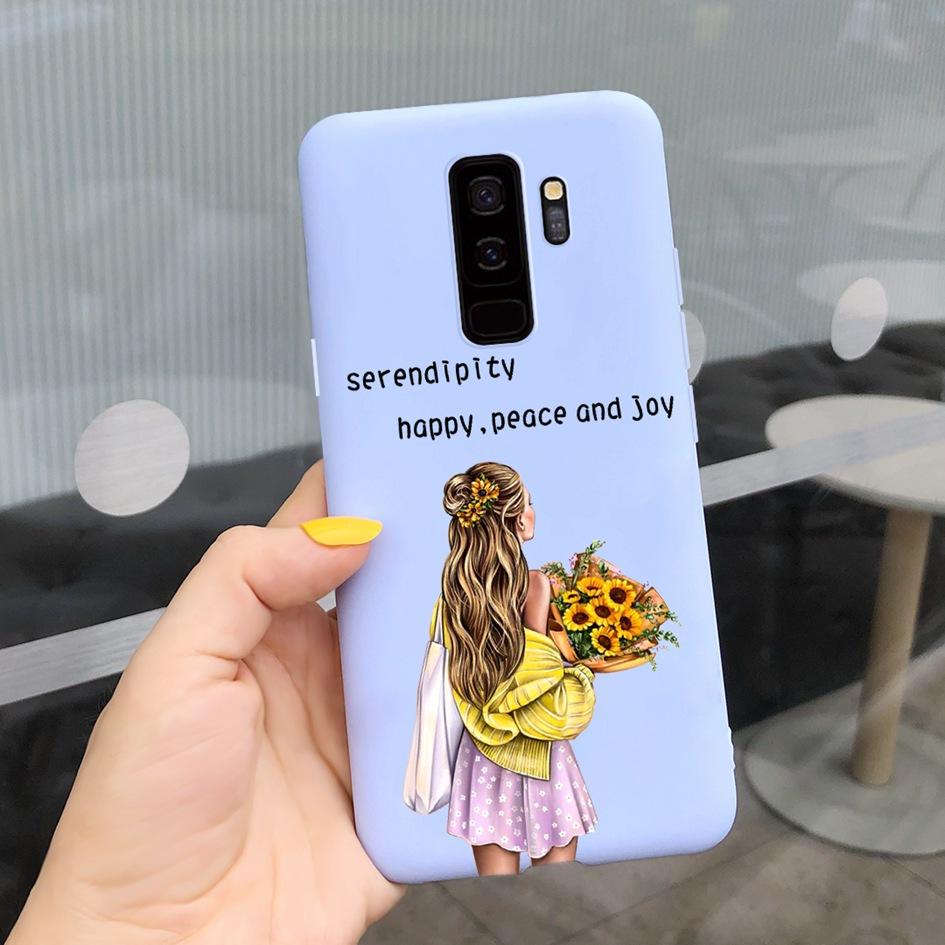 For Samsung Galaxy S9 Case G960F/DS Phone Cover Luxury Cartoon Soft Slim Funda For Samsung S9 Plus G965F S9+ Coque S9Plus Bumper