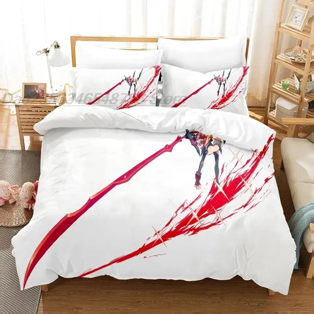 Fashion KILL La KILL Bedding Set Single Twin Full Queen King Size Bed Set Aldult Kid Bedroom Duvetcover Sets 3D Print Kawaii