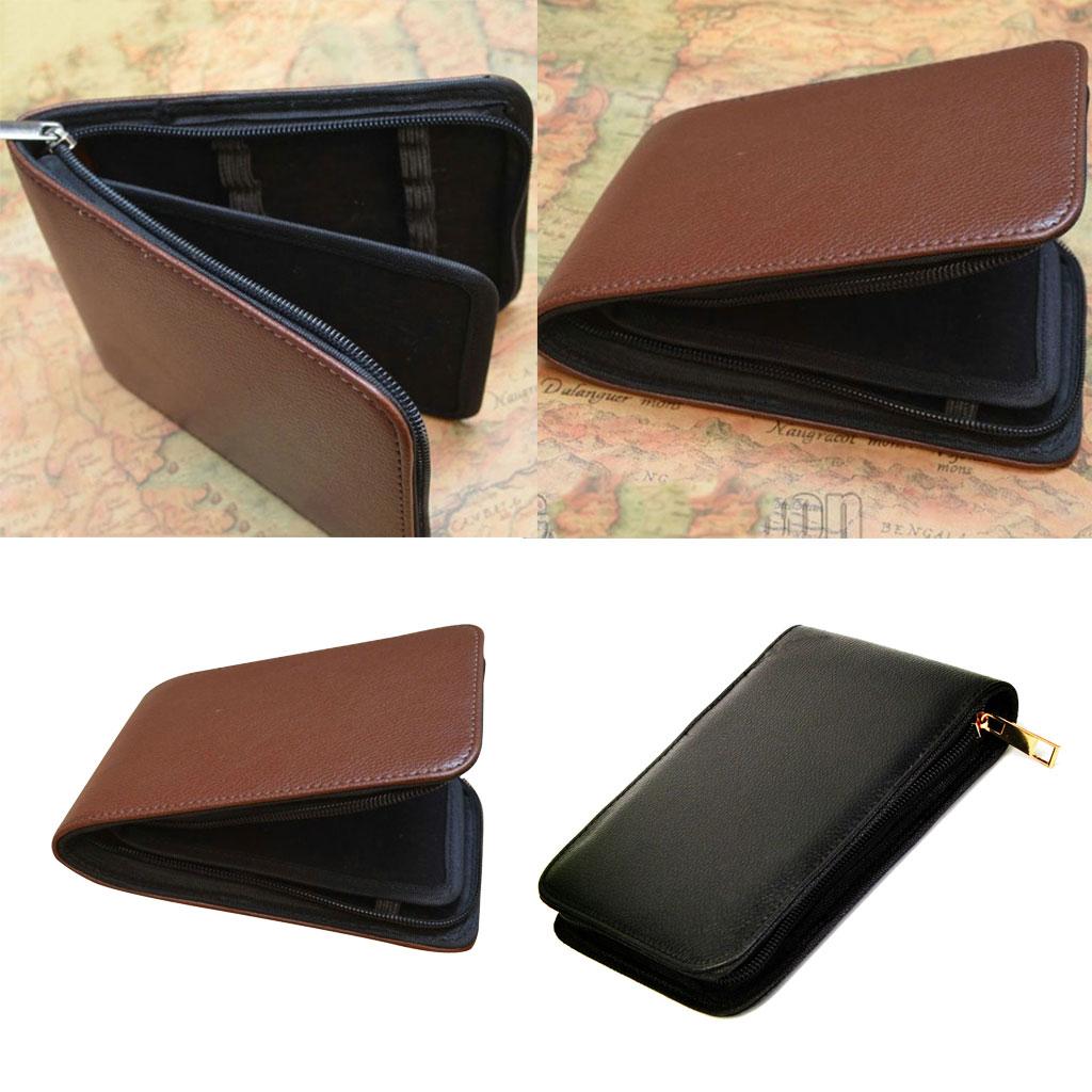 Black/ pocket of pen Storage Holder Bag Cases for 12 Pens - Black, *12.3*2cm